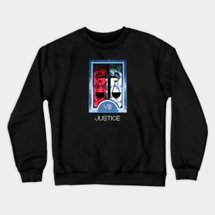 Justice Arcana Tarot Card Crewneck Sweatshirt